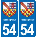 54 Malzéville blason autocollant plaque stickers ville