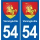54 Malzéville blason autocollant plaque stickers ville