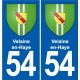 54 Malzéville blason autocollant plaque stickers ville