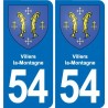 54 Malzéville blason autocollant plaque stickers ville
