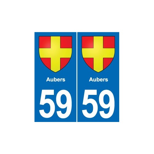 59 Comines blason autocollant plaque stickers ville