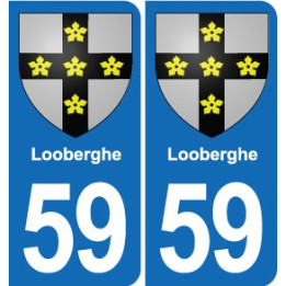 59 Comines blason autocollant plaque stickers ville