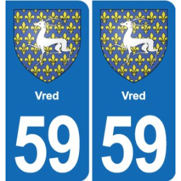 59 Comines blason autocollant plaque stickers ville