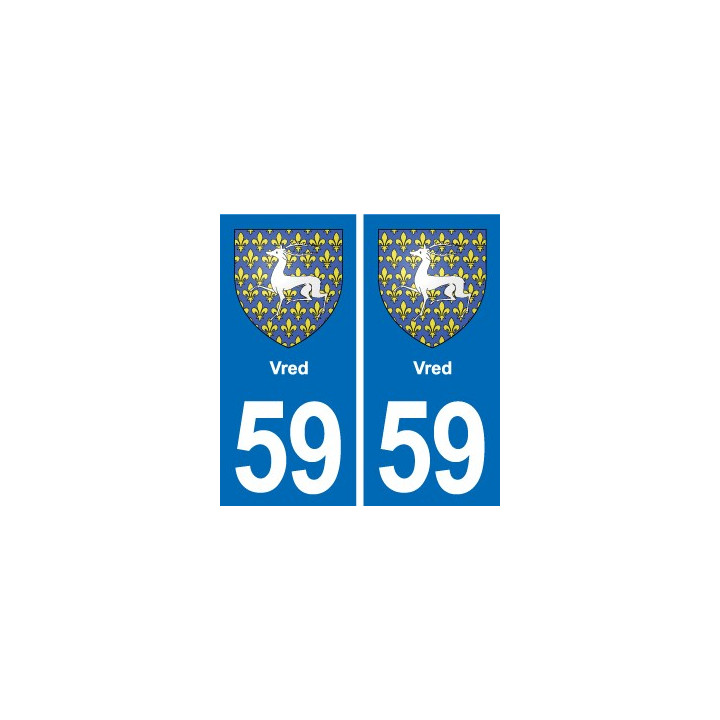 59 Comines blason autocollant plaque stickers ville