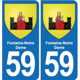 59 Comines blason autocollant plaque stickers ville