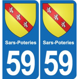 59 Comines blason autocollant plaque stickers ville
