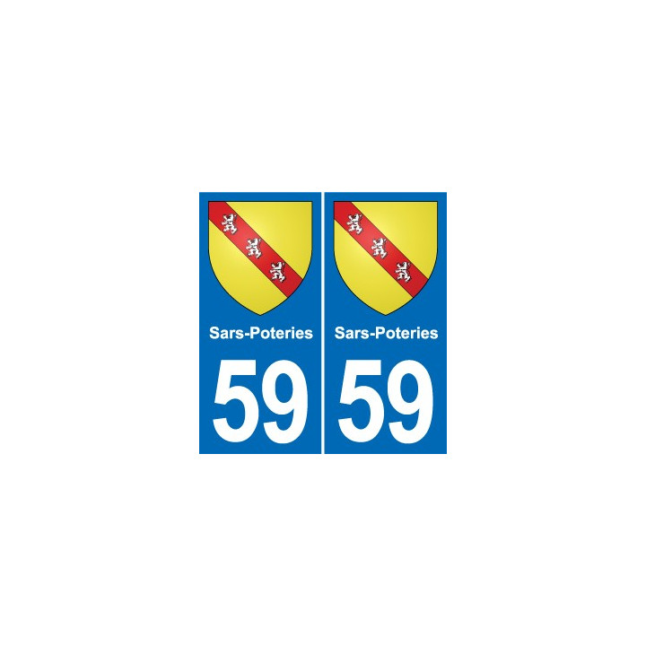59 Comines blason autocollant plaque stickers ville