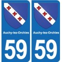 59 Comines blason autocollant plaque stickers ville