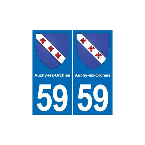 59 Comines blason autocollant plaque stickers ville