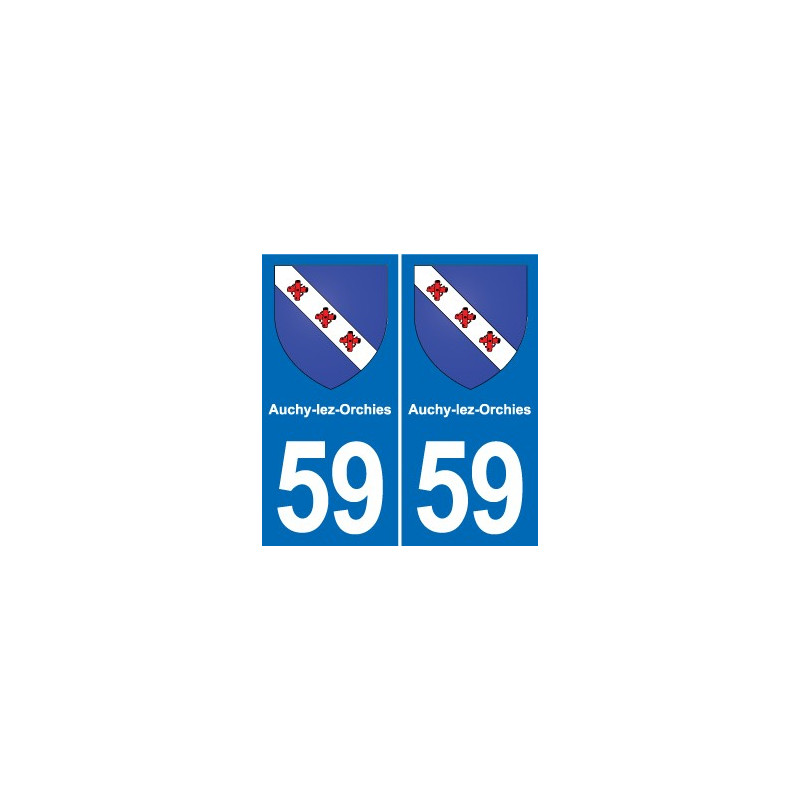 59 Comines blason autocollant plaque stickers ville