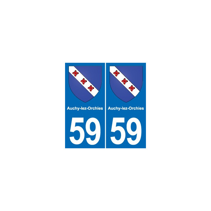 59 Comines blason autocollant plaque stickers ville