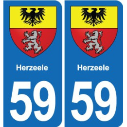 59 Comines blason autocollant plaque stickers ville