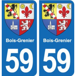 59 Comines blason autocollant plaque stickers ville