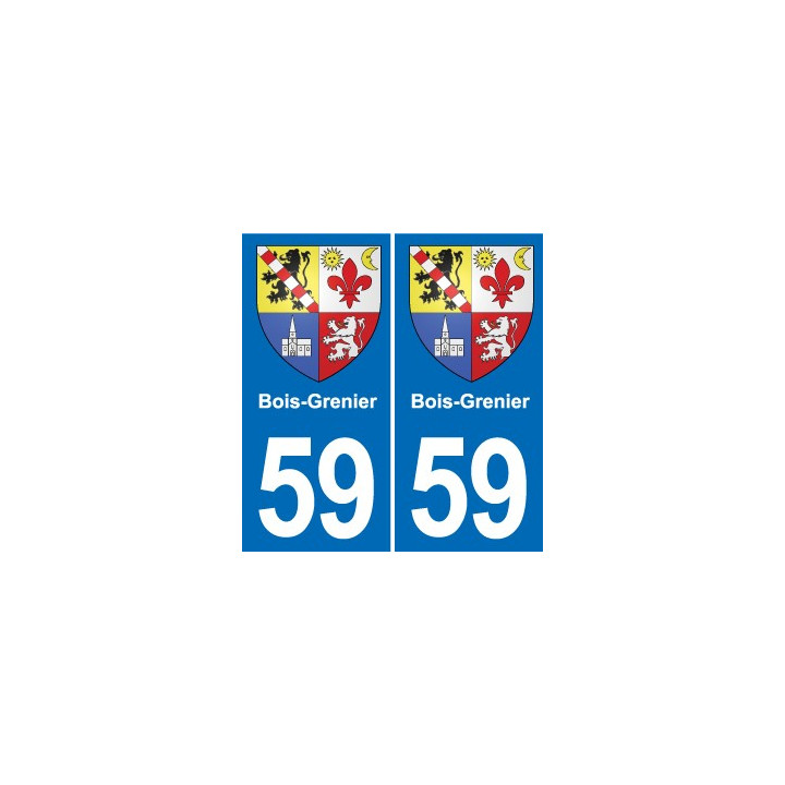 59 Comines blason autocollant plaque stickers ville