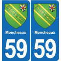 59 Comines blason autocollant plaque stickers ville