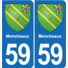 59 Comines blason autocollant plaque stickers ville