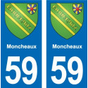 59 Comines blason autocollant plaque stickers ville