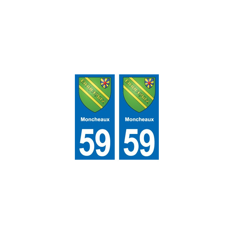 59 Comines blason autocollant plaque stickers ville