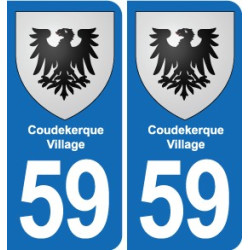 59 Comines blason autocollant plaque stickers ville