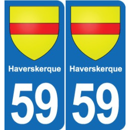 59 Comines blason autocollant plaque stickers ville