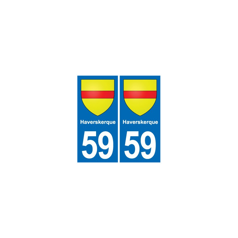 59 Comines blason autocollant plaque stickers ville