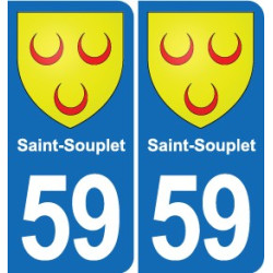 59 Comines blason autocollant plaque stickers ville