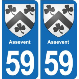 59 Comines blason autocollant plaque stickers ville