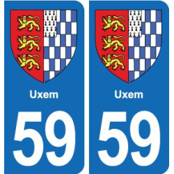 59 Comines blason autocollant plaque stickers ville