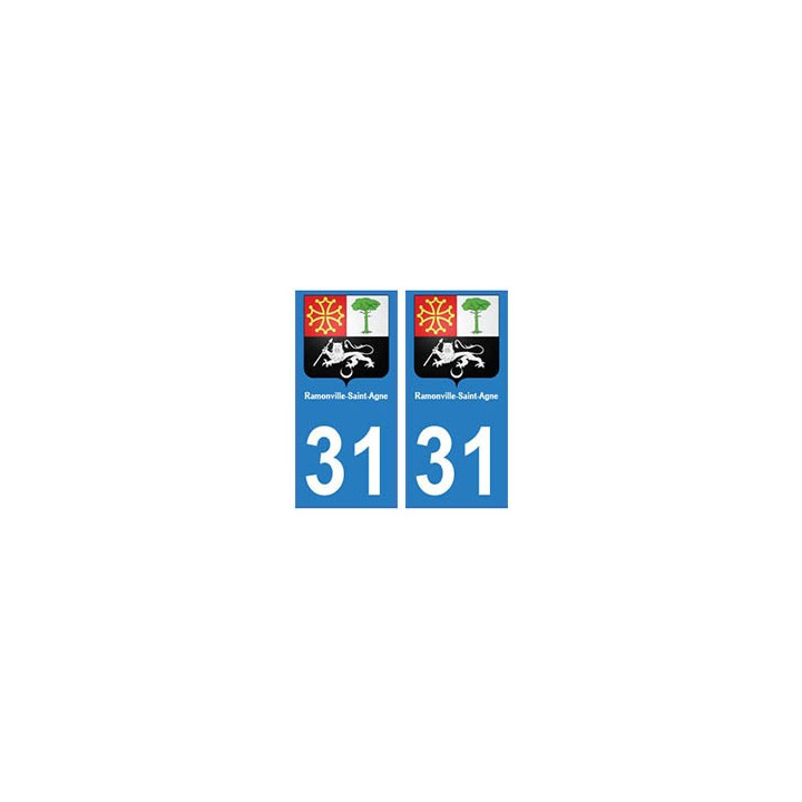 31 Ramonville-saint-agne ville autocollant plaque blason stickers