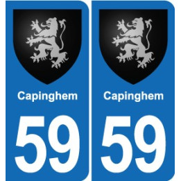 59 Comines blason autocollant plaque stickers ville