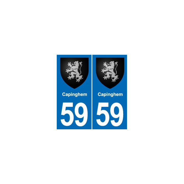59 Comines blason autocollant plaque stickers ville