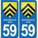 59 Comines blason autocollant plaque stickers ville