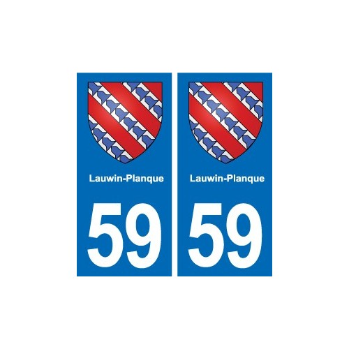 59 Comines blason autocollant plaque stickers ville
