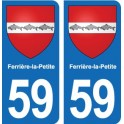 59 Comines blason autocollant plaque stickers ville