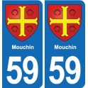 59 Comines blason autocollant plaque stickers ville