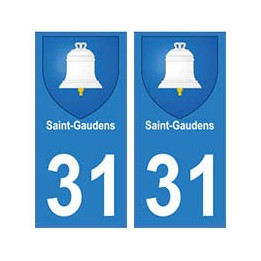 31 Saint-Gaudens ville autocollant plaque blason stickers