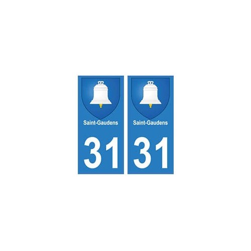 31 Saint-Gaudens ville autocollant plaque blason stickers