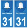 31 Saint-Gaudens ville autocollant plaque blason stickers