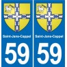 59 Saint-Jans-Cappel blason autocollant plaque stickers ville