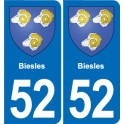 52 Wassy blason autocollant plaque stickers ville