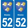 52 Wassy blason autocollant plaque stickers ville