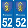 52 Wassy blason autocollant plaque stickers ville