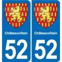 52 Wassy blason autocollant plaque stickers ville