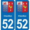 52 Wassy blason autocollant plaque stickers ville