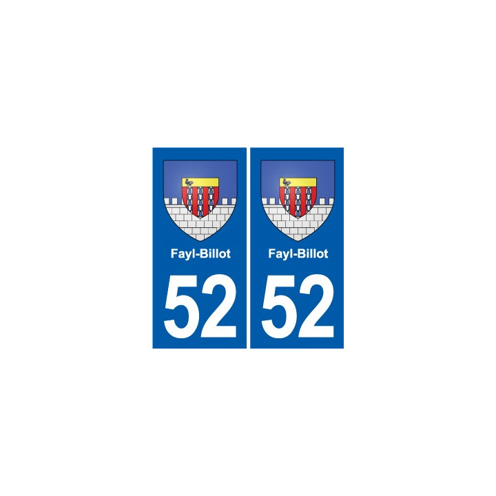 52 Wassy blason autocollant plaque stickers ville