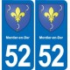 52 Wassy blason autocollant plaque stickers ville