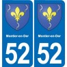 52 Wassy blason autocollant plaque stickers ville