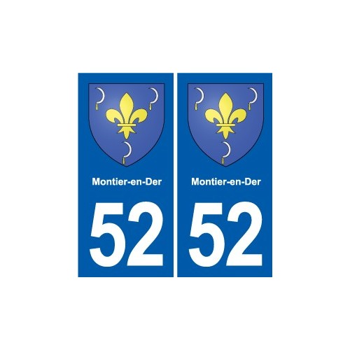 52 Wassy blason autocollant plaque stickers ville
