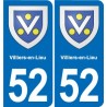 52 Wassy blason autocollant plaque stickers ville
