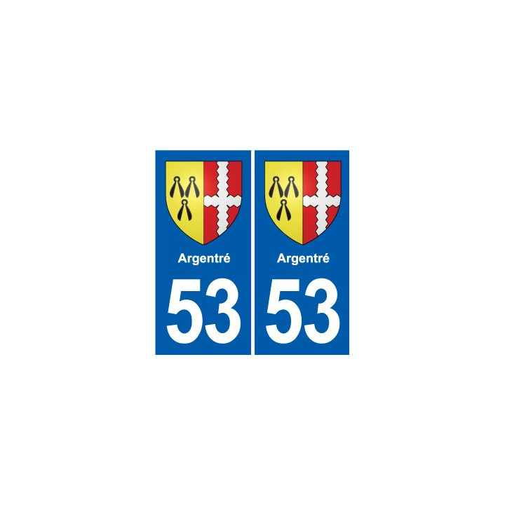 53 Mayenne blason autocollant plaque stickers ville